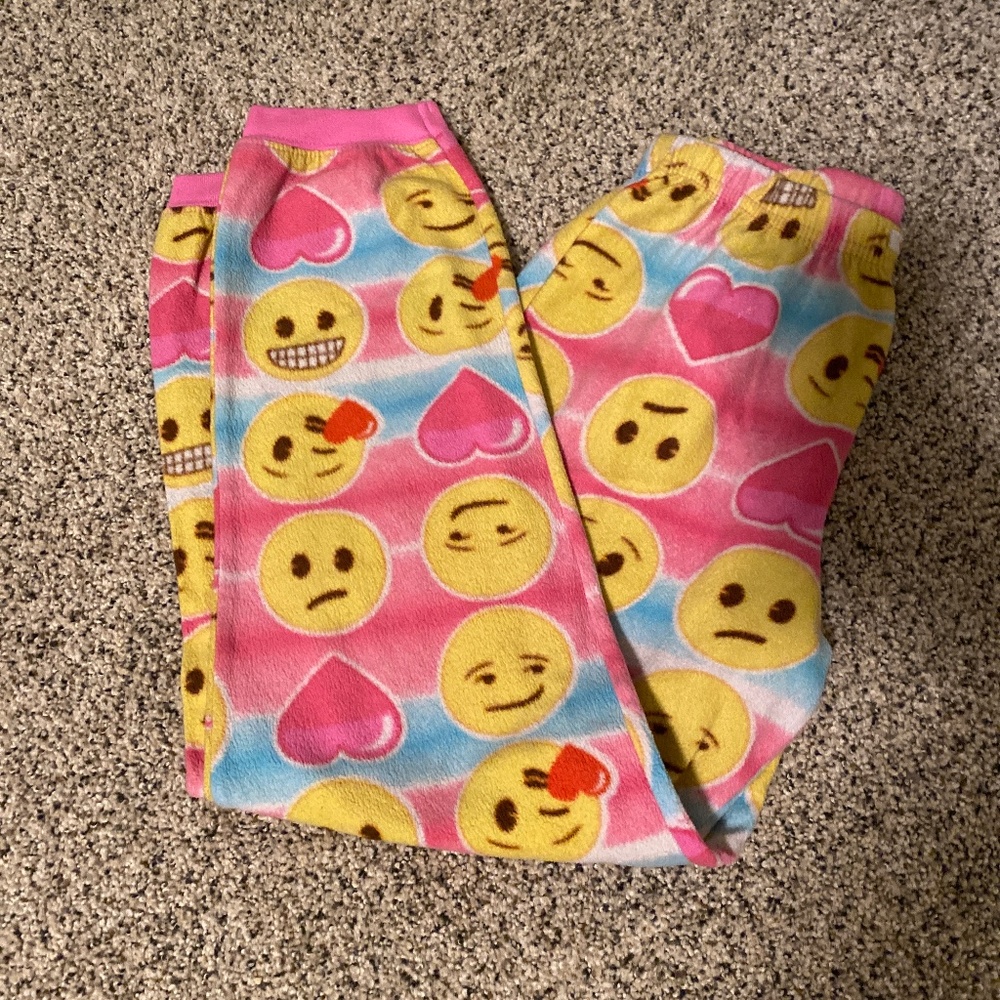 Cute emoji pajama pants